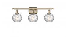 Innovations Lighting 516-3W-AB-G1215-6 - Athens Water Glass - 3 Light - 26 inch - Antique Brass - Bath Vanity Light