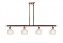Innovations Lighting 516-4I-AC-G411 - Dayton - 4 Light - 48 inch - Antique Copper - Cord hung - Island Light