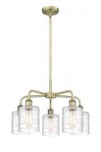 Innovations Lighting 516-5CR-AB-G1113 - Cobbleskill - 5 Light - 23 inch - Antique Brass - Chandelier