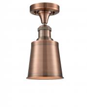 Innovations Lighting 517-1CH-AC-M9 - Addison - 1 Light - 5 inch - Antique Copper - Semi-Flush Mount
