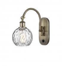 Innovations Lighting 518-1W-AB-G1215-6 - Athens Water Glass - 1 Light - 6 inch - Antique Brass - Sconce