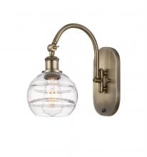 Innovations Lighting 518-1W-AB-G556-6CL - Rochester - 1 Light - 6 inch - Antique Brass - Sconce