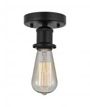 Innovations Lighting 616-1F-BK - Bare Bulb - 1 Light - 2 inch - Matte Black - Semi-Flush Mount