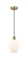 Innovations Lighting 616-1P-AB-G651-8 - Cindyrella - 1 Light - 8 inch - Antique Brass - Cord hung - Mini Pendant