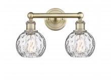 Innovations Lighting 616-2W-AB-G1215-6 - Athens Water Glass - 2 Light - 15 inch - Antique Brass - Bath Vanity Light
