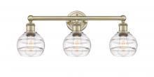 Innovations Lighting 616-3W-AB-G556-6CL - Rochester - 3 Light - 24 inch - Antique Brass - Bath Vanity Light
