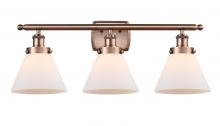 Innovations Lighting 916-3W-AC-G41 - Cone - 3 Light - 28 inch - Antique Copper - Bath Vanity Light