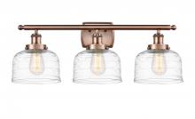 Innovations Lighting 916-3W-AC-G713 - Bell - 3 Light - 28 inch - Antique Copper - Bath Vanity Light