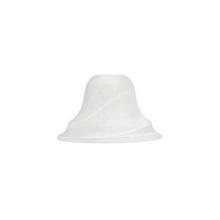 Capital G222 - White Faux Alabaster Glass