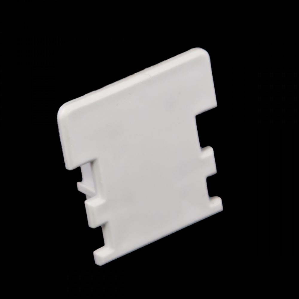 END CAP FOR PAVER EXTRUSION, WHITE PLASTIC