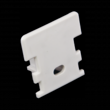 American Lighting PE-PAVER-FEED - END CAP WITH WIRE FEED HOLE FOR PAVER EXT., WHITE PLASTIC