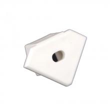 American Lighting PE-AA45-FEED - END CAP WITH WIRE FEED HOLE FOR PE-AA45, WHITE PLASTIC