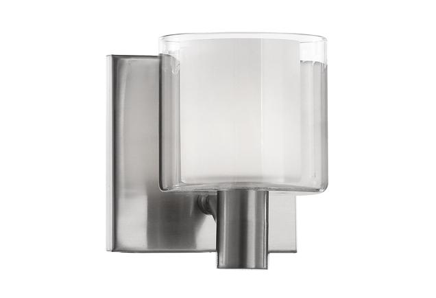 Single Lamp Vanity with Cylinder Glasses