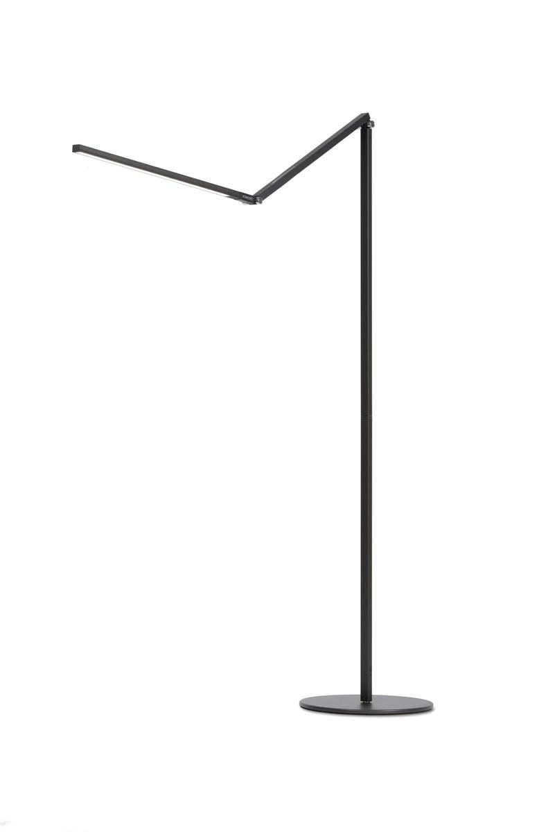 Z-Bar Floor Lamp (Cool Light; Metallic Black)