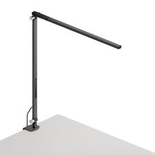 Koncept Inc AR1000-WD-MBK-2CL - Z-Bar Solo Desk Lamp with two-piece desk clamp (Warm Light; Metallic Black)