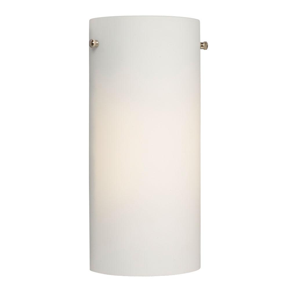 Wall Sconce - Brushed Nickel with Opal Glass