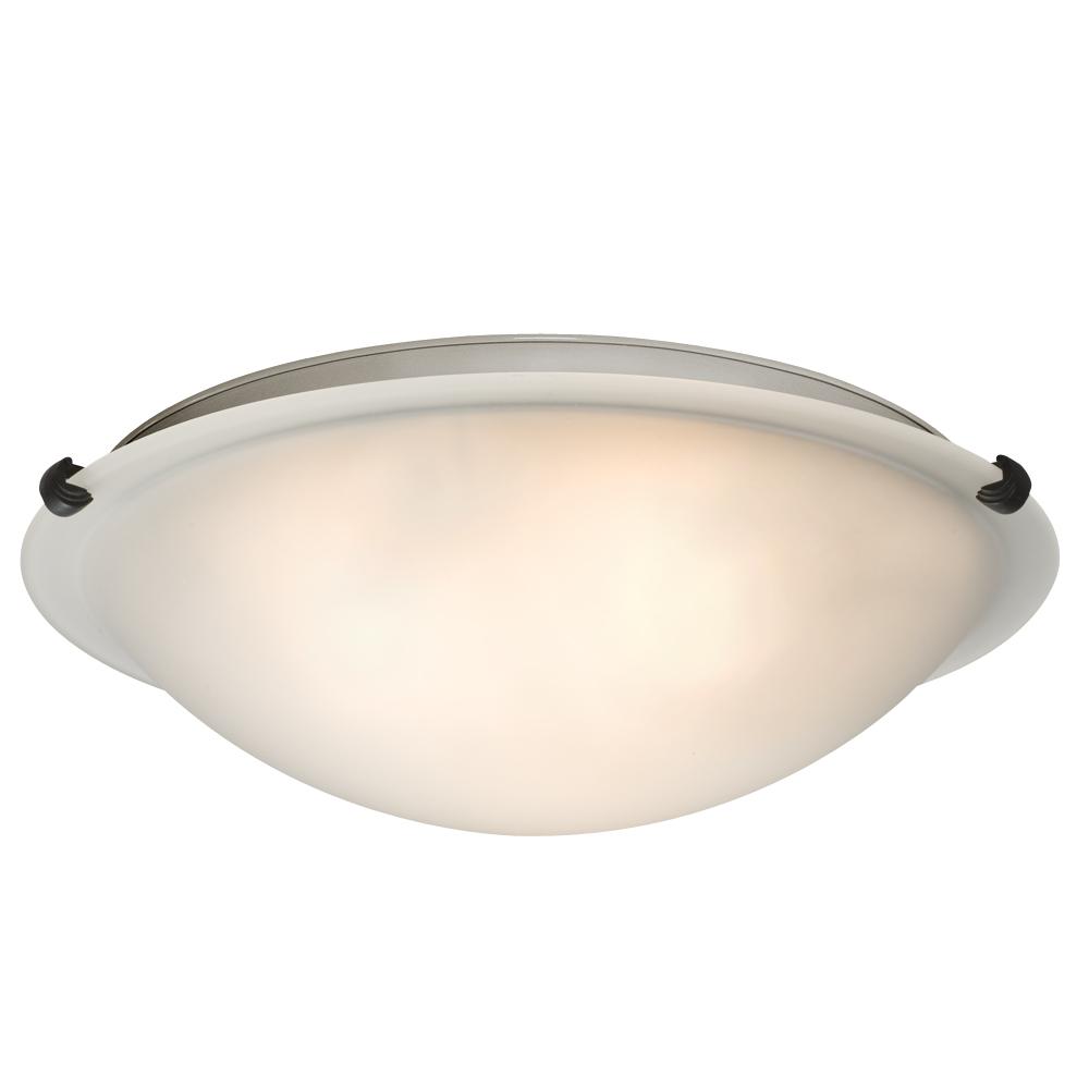 Flush Mount - Oil Rubbed Bronze with Frosted Glass