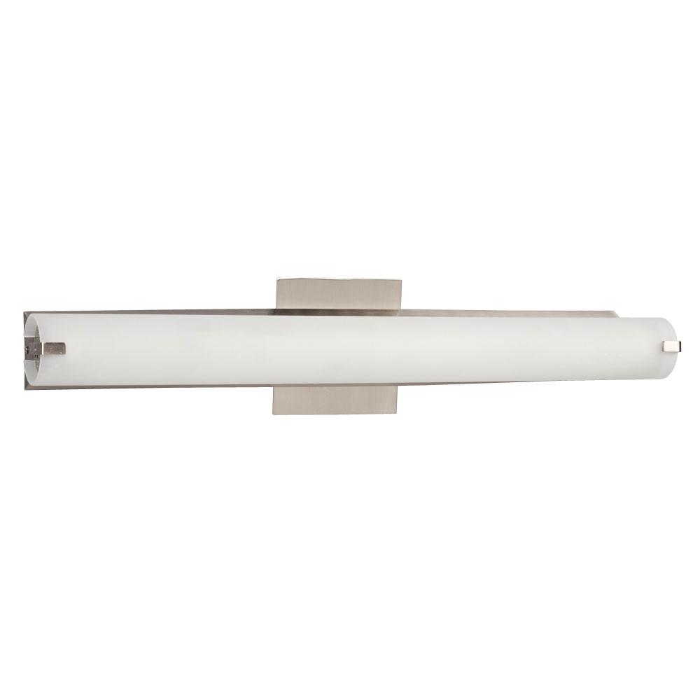 LED Bath & Vanity Light - in Brushed Nickel finish with Frosted Glass