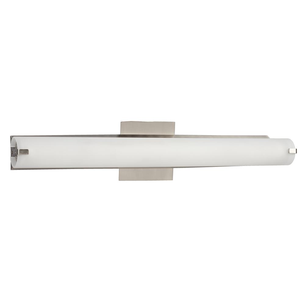 24-1/2"W Vanity Light - Brushed Nickel with Frosted Glass 1x14W T5