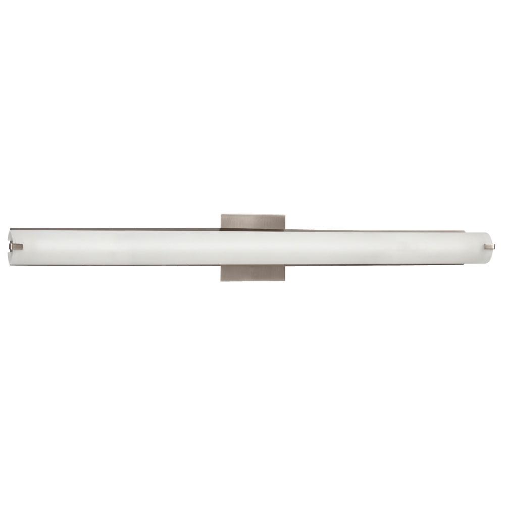 LED Bath & Vanity Light - in Brushed Nickel finish with Frosted Glass ( 1 x 14W, T5)