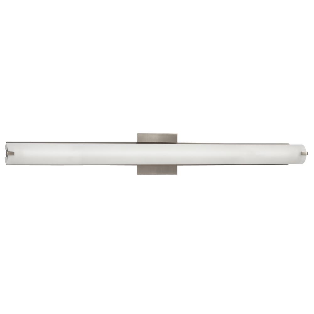 36-3/8"W Vanity Light - Brushed Nickel with Frosted Glass 1x21W T5