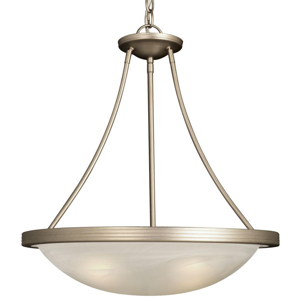 Pendant - in Pewter finish with Marbled Glass