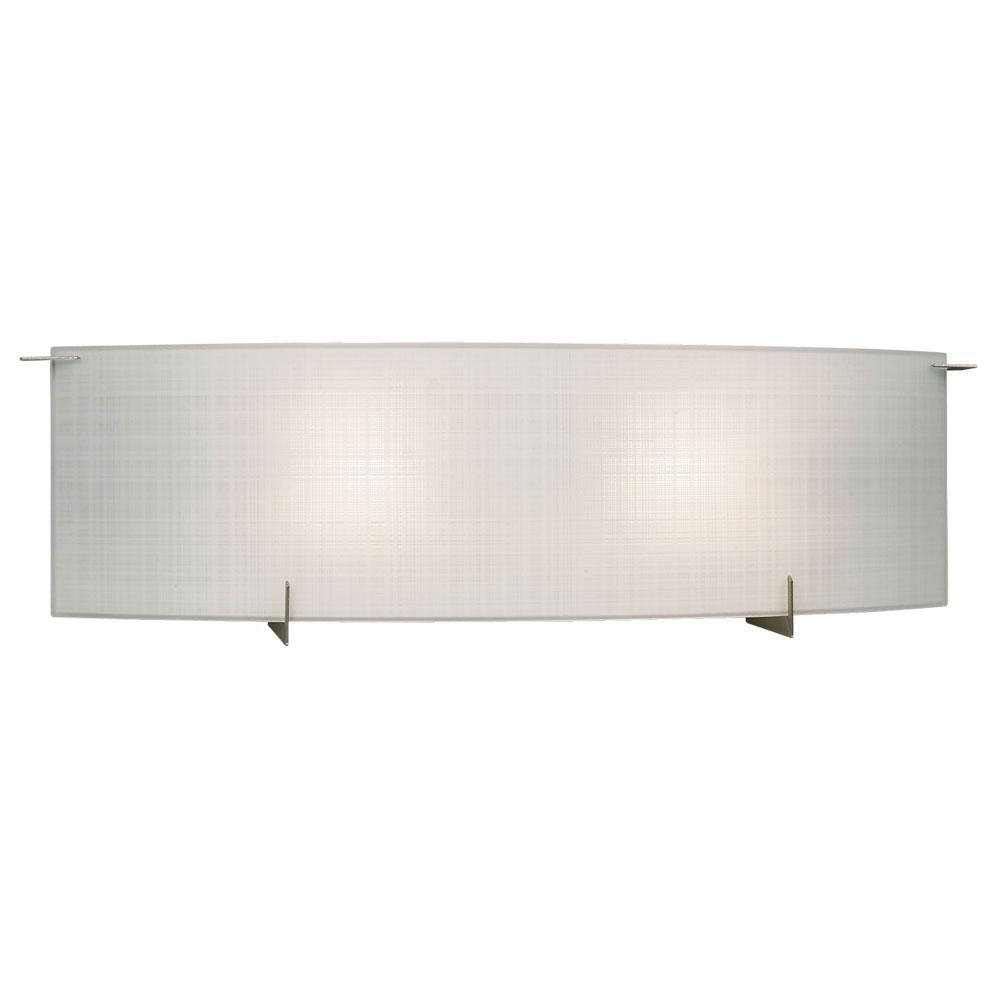 LED 2-Light Bath & Vanity Light - in Pewter finish with Frosted Linen Glass