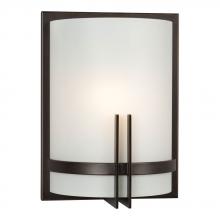 Galaxy Lighting L211690OR012A1 - LED Wall Sconce - in Oil Rubbed Bronze finish with Frosted White Glass