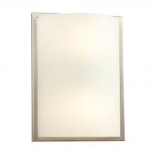 Galaxy Lighting 213151BN-218EB - Wall Sconce - in Brushed Nickel finish with Satin White Glass