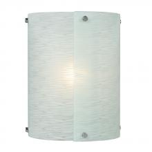 Galaxy Lighting L215040CH012A1 - LED Wall Sconce - in Polished Chrome finish with Frosted Textured Glass