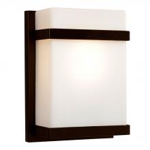 Galaxy Lighting 215580BZ-113EB - Wall Sconce - in Bronze finish with Satin White Glass (Suitable for Indoor or Outdoor Use)
