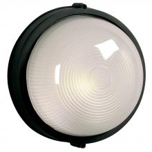 Galaxy Lighting 305111BK-218EB - Outdoor Cast Aluminum Marine Light - in Black finish with Frosted Glass (Wall or Ceiling Mount)