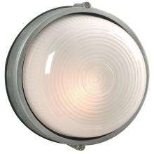 Galaxy Lighting 305111SA-142EB - Outdoor Cast Aluminum Marine Light - in Satin Aluminum finish with Frosted Glass (Wall or Ceiling Mo