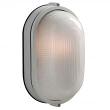 Galaxy Lighting 305113WH-142EB - Outdoor Cast Aluminum Marine Light - in White finish with Frosted Glass (Wall or Ceiling Mount)