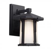 Galaxy Lighting 321660BK - Outdoor Wall Mount Lantern - in Black finish with White Glass