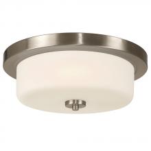 Galaxy Lighting L610453BN016A1 - LED Flush Mount Ceiling Light - in Brushed Nickel finish with White Glass