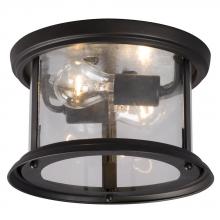 Galaxy Lighting 612302ORB - Flushmount - Oil Rubbed Bronze with Clear Glass