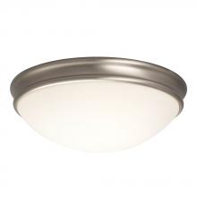 Galaxy Lighting L613335BN010A1 - LED Flush Mount Ceiling Light - in Brushed Nickel finish with White Glass
