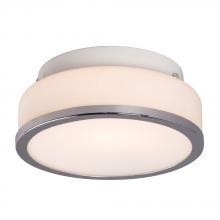 Galaxy Lighting 613531CH-113EB - Flush Mount Ceiling Light - in Polished Chrome finish with White Glass