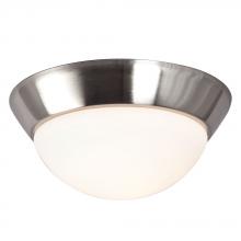 Galaxy Lighting 626101BN-113EB - Flush Mount Ceiling Light - in Brushed Nickel finish with White Glass