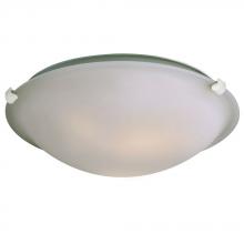 Galaxy Lighting L680116FW024A1 - LED Flush Mount Ceiling Light - in White finish with Frosted Glass