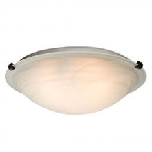 Galaxy Lighting 680116MB-ORB2PL - Flush Mount Ceiling Light - in Oil Rubbed Bronze finish with Marbled Glass