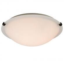 Galaxy Lighting L680116WO016A1 - LED Flush Mount Ceiling Light - in Oil Rubbed Bronze finish with White Glass