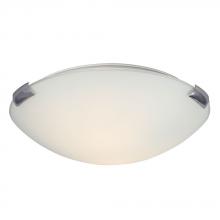Galaxy Lighting 680412CH/WH-118EB - Flush Mount Ceiling Light - in Polished Chrome finish with White Glass