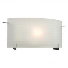 Galaxy Lighting 790501PT-118EB - 1-Light Bath & Vanity Light - in Pewter finish with Frosted Checkered Glass