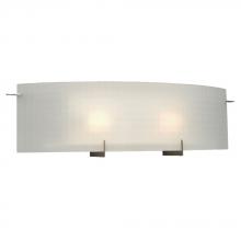 Galaxy Lighting 790505PT-226EB - 2-Light Bath & Vanity Light - in Pewter finish with Frosted Checkered Glass