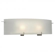 Galaxy Lighting 790506PTR - Two Light Vanity - Pewter with Frosted Checkered Glass with Med. Base