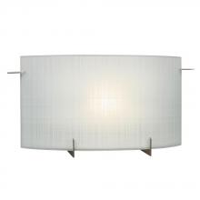 Galaxy Lighting 790512PTR - Single Light Vanity - Pewter with Frosted Linen Glass with Med. Base