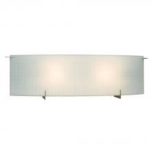 Galaxy Lighting 790515PT-213NPF - 2-Light Bath & Vanity Light - in Pewter finish with Frosted Linen Glass