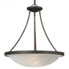 Galaxy Lighting 811481ORB - Pendant - Oil Rubbed Bronze w/ Marbled Glass